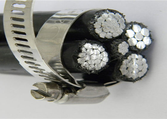 แรงดันต่ำ BS 6622 5 Core ABC สายไฟ PVC Jacket